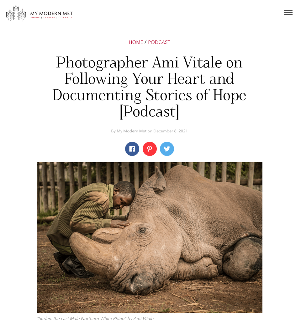 My Modern Met: Photographer Ami Vitale on Following Your Heart and Documenting Stories of Hope
