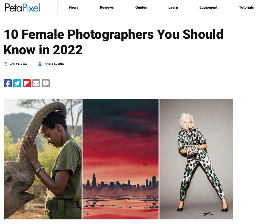 PetaPixel: 10 Female Photographers You Should Know in 2022
